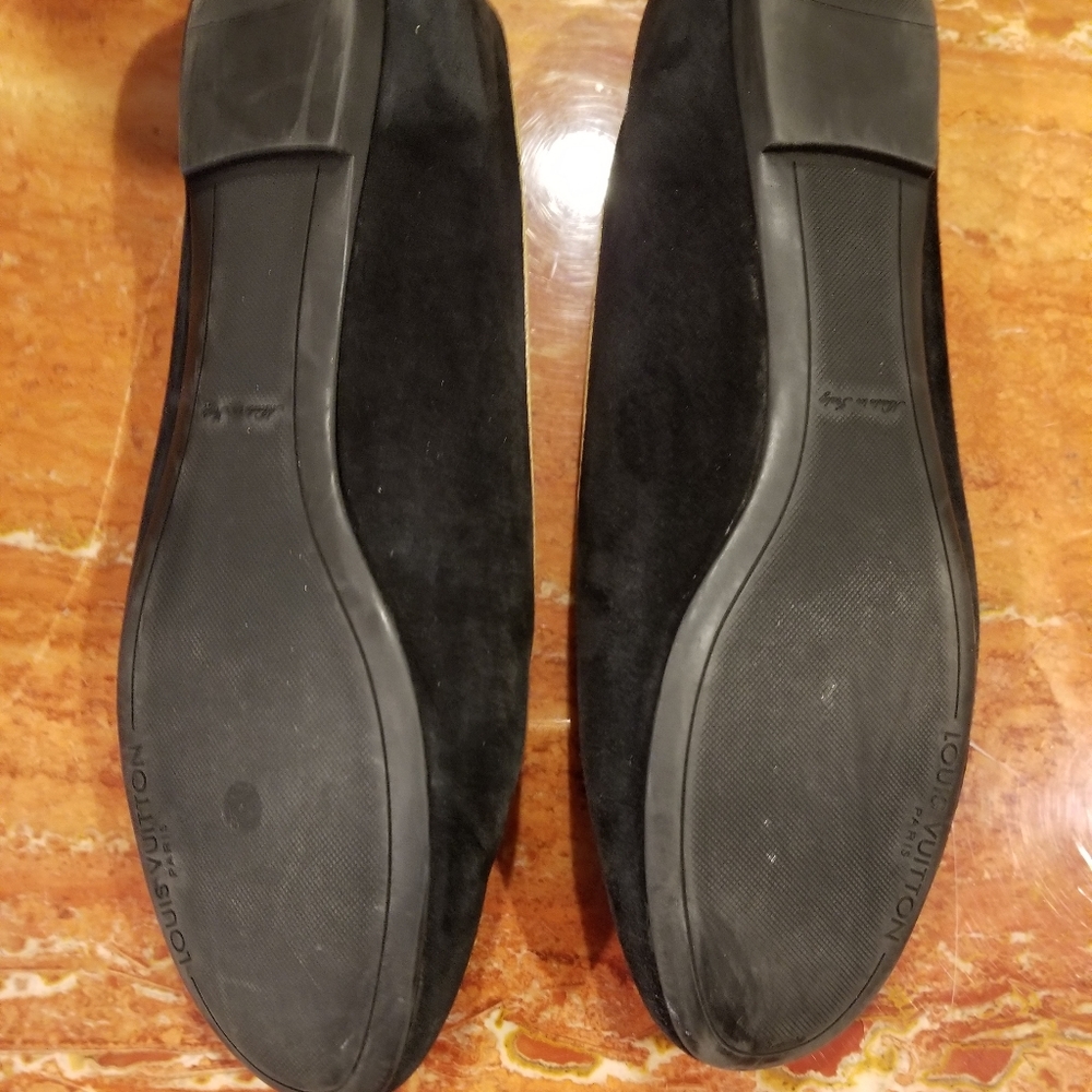 Authentic Louis Vuitton Black Flats Size 38 - Picture 3 of 14